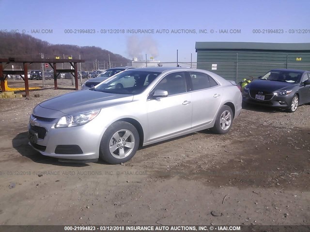 1G11C5SL1FF108514 - 2015 CHEVROLET MALIBU 1LT 银色 照片 2