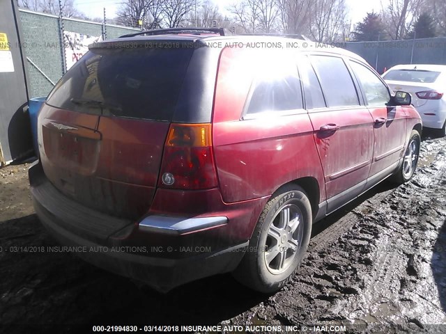 2C8GM68464R551735 - 2004 CHRYSLER PACIFICA RED photo 4