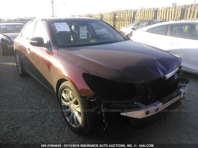 KMHGC46E19U021540 - 2009 HYUNDAI GENESIS 3.8L წითელი ფოტო 1