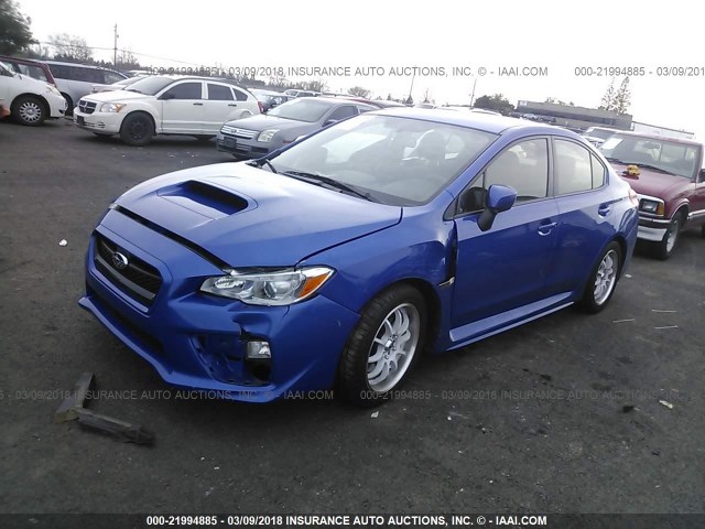 JF1VA1B66H9812961 - 2017 SUBARU WRX BLUE photo 2