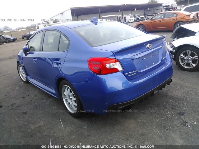 JF1VA1B66H9812961 - 2017 SUBARU WRX BLUE photo 3