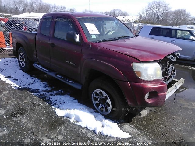 5TETU62N46Z227715 - 2006 TOYOTA TACOMA PRERUNNER ACCESS CAB RED photo 1