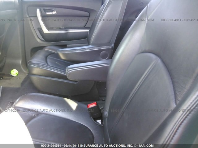 1GKKVRED9BJ104062 - 2011 GMC ACADIA SLT-1 WHITE photo 8