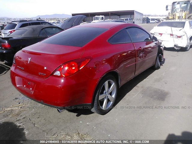 1G2ZM171964166300 - 2006 PONTIAC G6 GTP RED photo 4