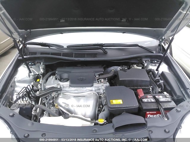 4T1BF1FK4FU884799 - 2015 TOYOTA CAMRY LE/XLE/SE/XSE SILVER photo 10