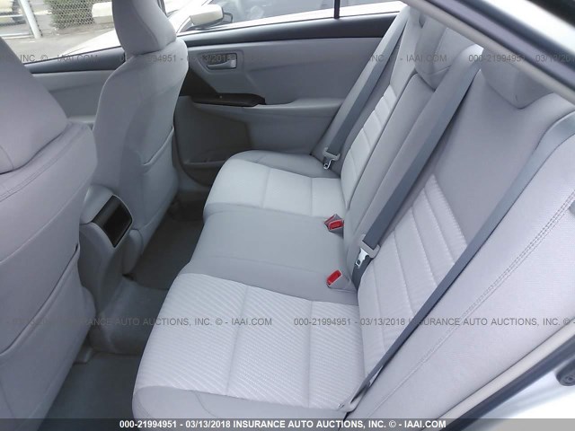 4T1BF1FK4FU884799 - 2015 TOYOTA CAMRY LE/XLE/SE/XSE SILVER photo 8