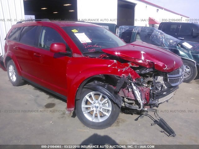 3C4PDDBG0ET302001 - 2014 DODGE JOURNEY SXT RED photo 1