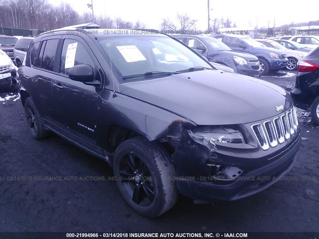 1C4NJDBB2ED800100 - 2014 JEEP COMPASS SPORT GRAY photo 1