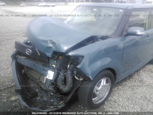 JTLKE50E181023302 - 2008 TOYOTA SCION XB ლურჯი ფოტო 6