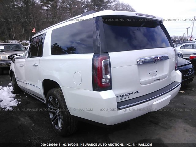 1GKS2HKJ2JR123081 - 2018 GMC YUKON XL DENALI WHITE photo 3