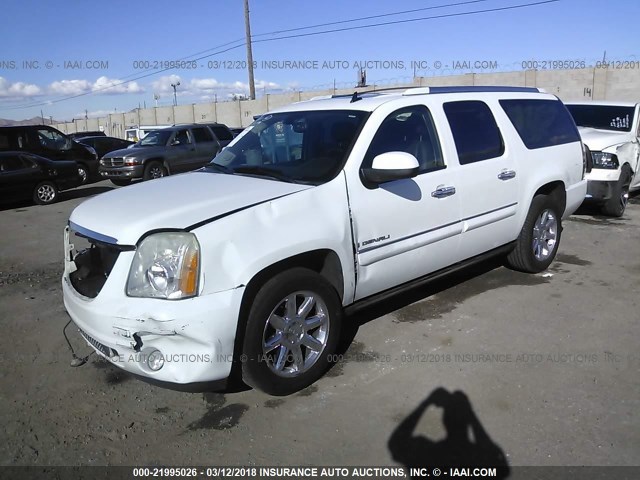 1GKFK66878J241469 - 2008 GMC YUKON XL DENALI WHITE photo 2