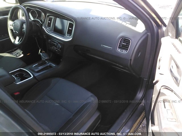 2C3CDXHG6HH612257 - 2017 DODGE CHARGER SXT GRAY photo 5