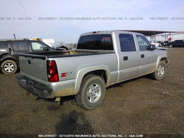 2GCEK13Z071160670 - 2007 CHEVROLET SILVERADO K1500 CLASSIC CREW CAB SILVER photo 4