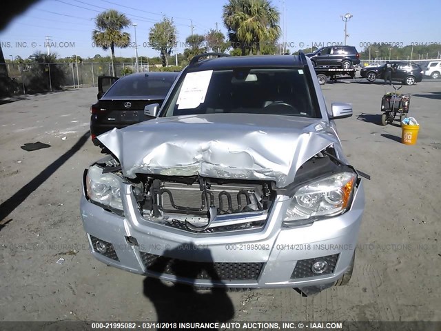 WDCGG8HB3CF837142 - 2012 MERCEDES-BENZ GLK 350 4MATIC SILVER photo 6