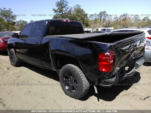 1GCVKREC5FZ434202 - 2015 CHEVROLET SILVERADO K1500 LT BLACK photo 3