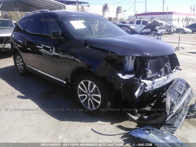 5N1AR2MN1EC622684 - 2014 NISSAN PATHFINDER S/SV/SL/PLATINUM 黑色 照片 1