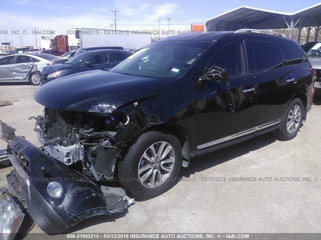 5N1AR2MN1EC622684 - 2014 NISSAN PATHFINDER S/SV/SL/PLATINUM 黑色 照片 2