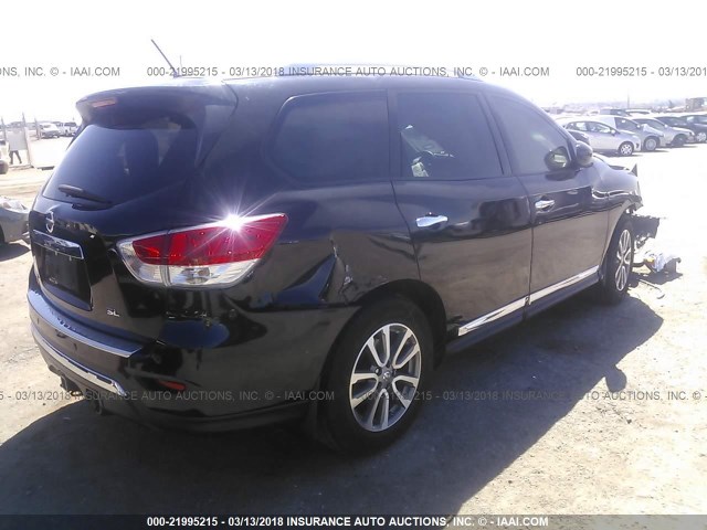 5N1AR2MN1EC622684 - 2014 NISSAN PATHFINDER S/SV/SL/PLATINUM 黑色 照片 4