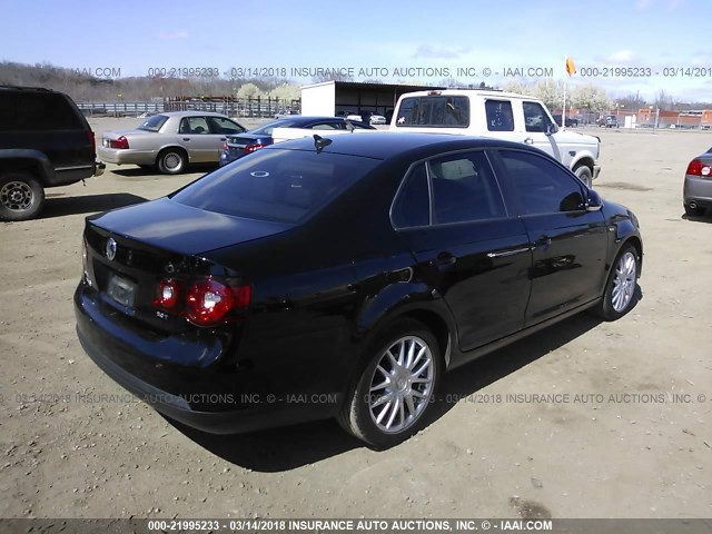 3VWRJ71K38M147142 - 2008 VOLKSWAGEN JETTA WOLFSBURG 黑色 照片 4