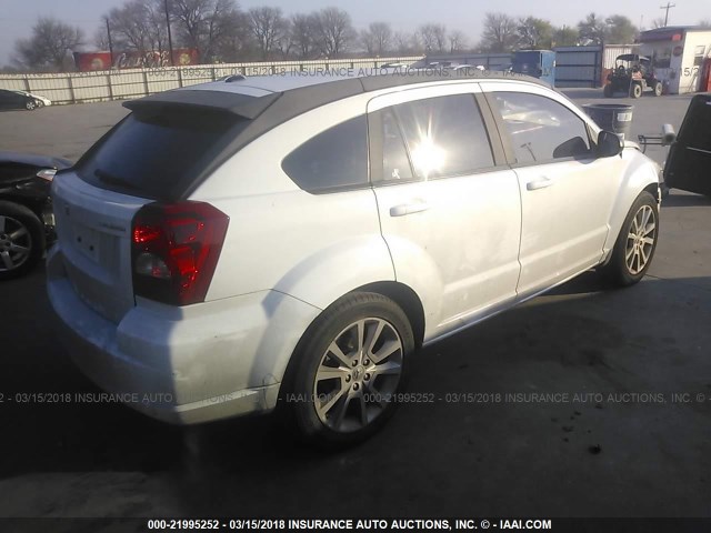 1B3CB5HA9BD294870 - 2011 DODGE CALIBER HEAT WHITE photo 4