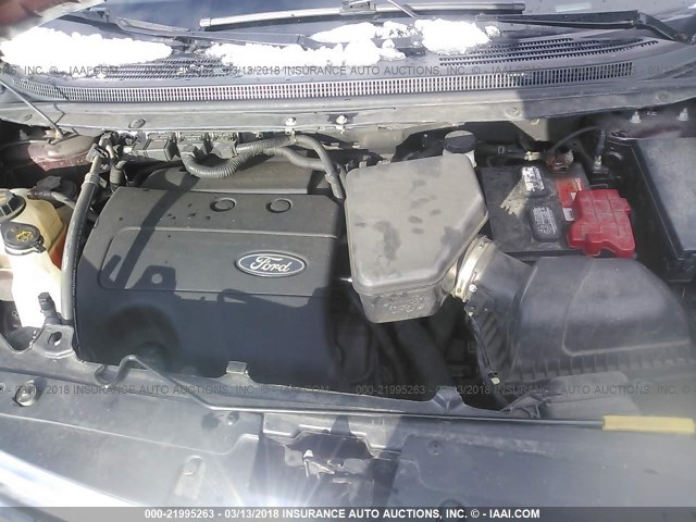 2FMDK3GC6CBA64040 - 2012 FORD EDGE SE MAROON photo 10