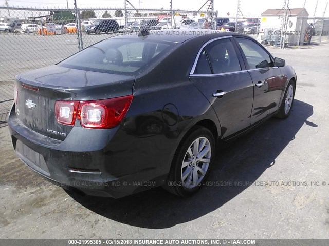 1G11H5SL3EF234907 - 2014 CHEVROLET MALIBU LTZ 灰色 照片 4