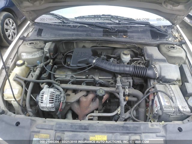 1G1JF5243Y7421206 - 2000 CHEVROLET CAVALIER LS BEIGE photo 10