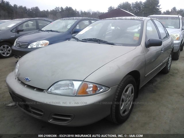 1G1JF5243Y7421206 - 2000 CHEVROLET CAVALIER LS BEIGE photo 2