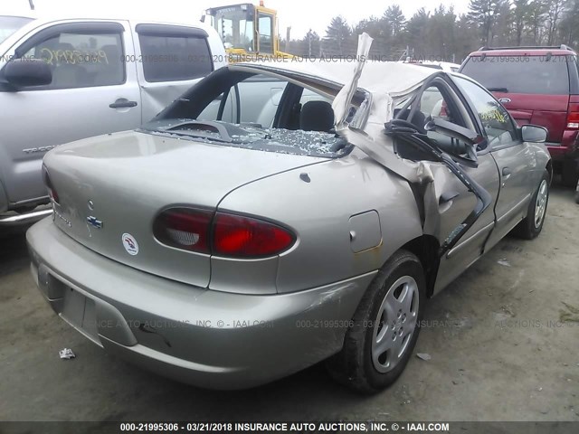 1G1JF5243Y7421206 - 2000 CHEVROLET CAVALIER LS BEIGE photo 4