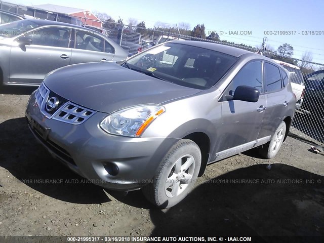 JN8AS5MV6CW389332 - 2012 NISSAN ROGUE S/SV SILVER photo 2