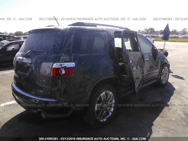 1GKKRTED2BJ227641 - 2011 GMC ACADIA DENALI BLACK photo 4