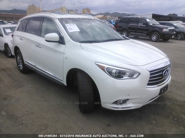 5N1AL0MM4FC508337 - 2015 INFINITI QX60 WHITE photo 1