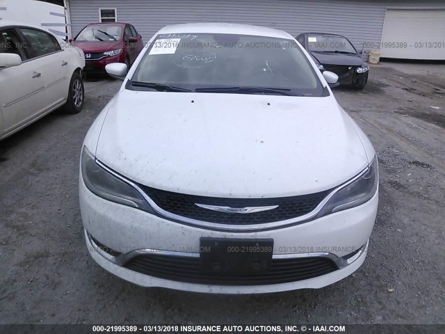 1C3CCCAB8GN195272 - 2016 CHRYSLER 200 LIMITED WHITE photo 6