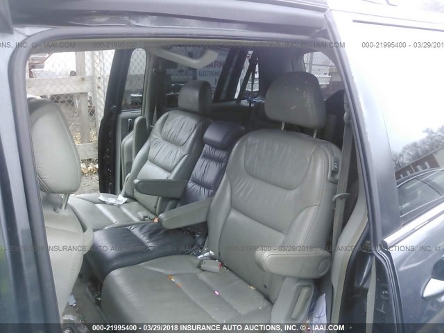 5FNRL38895B038491 - 2005 HONDA ODYSSEY TOURING BLUE photo 8