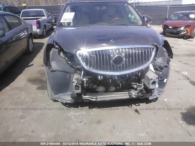 5GAKRDED6CJ389258 - 2012 BUICK ENCLAVE BROWN photo 6