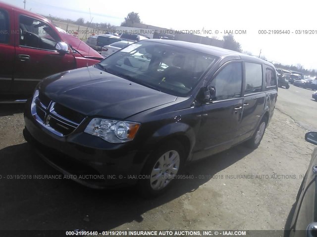 2C4RDGBG9GR103013 - 2016 DODGE GRAND CARAVAN SE GRAY photo 2