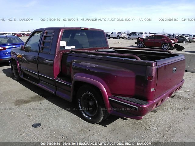 2GTEC19RXV1536647 - 1997 GMC SIERRA C1500 RED photo 3