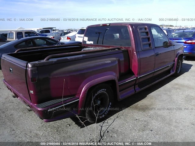 2GTEC19RXV1536647 - 1997 GMC SIERRA C1500 RED photo 4