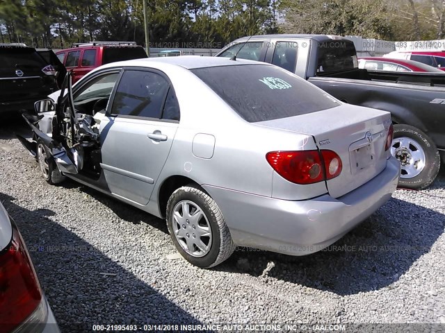 1NXBR32E15Z398596 - 2005 TOYOTA COROLLA CE/LE/S SILVER photo 3