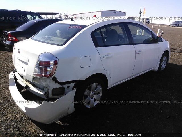 3N1AB61E69L671235 - 2009 NISSAN SENTRA 2.0/2.0S/2.0SL WHITE photo 4