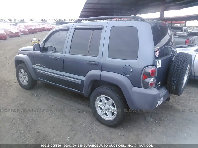 1J4GL48K32W298475 - 2002 JEEP LIBERTY SPORT Mavi foto 3