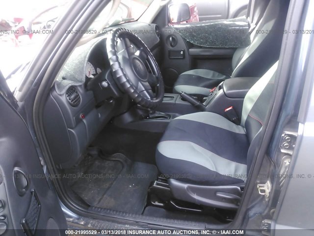 1J4GL48K32W298475 - 2002 JEEP LIBERTY SPORT Mavi foto 5