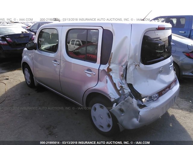 JN8AZ2KR5CT250603 - 2012 NISSAN CUBE S/SL/KROM SILVER photo 3