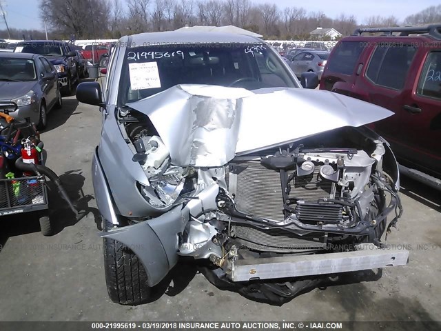 5TELU42N67Z351779 - 2007 TOYOTA TACOMA DOUBLE CAB ვერცხლისფერი ფოტო 6