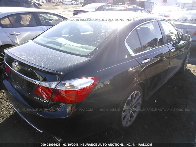 1HGCR2E5XFA225890 - 2015 HONDA ACCORD SPORT 黑色 照片 4