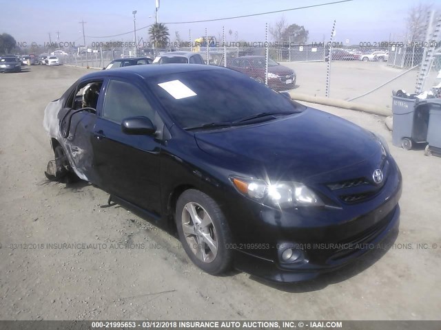 5YFBU4EE7CP031619 - 2012 TOYOTA COROLLA S/LE BLACK photo 1