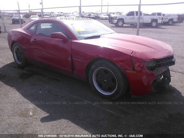 2G1FA1E37D9212544 - 2013 CHEVROLET CAMARO LS RED photo 1