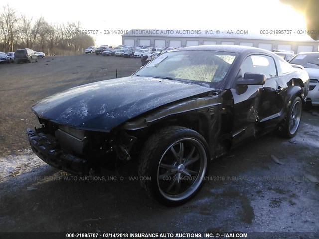 1ZVHT82H685148466 - 2008 FORD MUSTANG GT BLACK photo 2