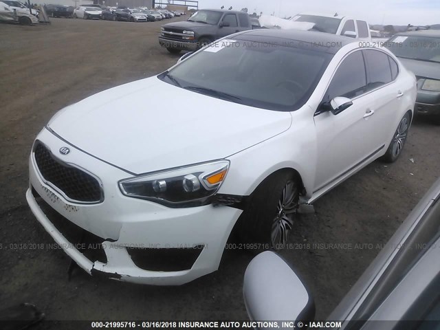 KNALN4D78G5199094 - 2016 KIA CADENZA LUXURY WHITE photo 2