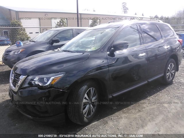 5N1DR2MMXHC604936 - 2017 NISSAN PATHFINDER S/SV/SL/PLATINUM 黑色 照片 2